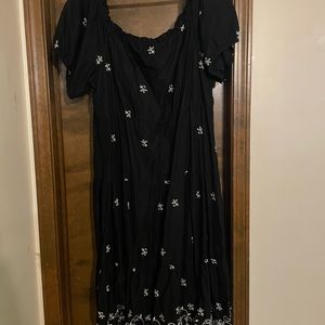 Lane Bryant Off The Shoulder Dress Black 22